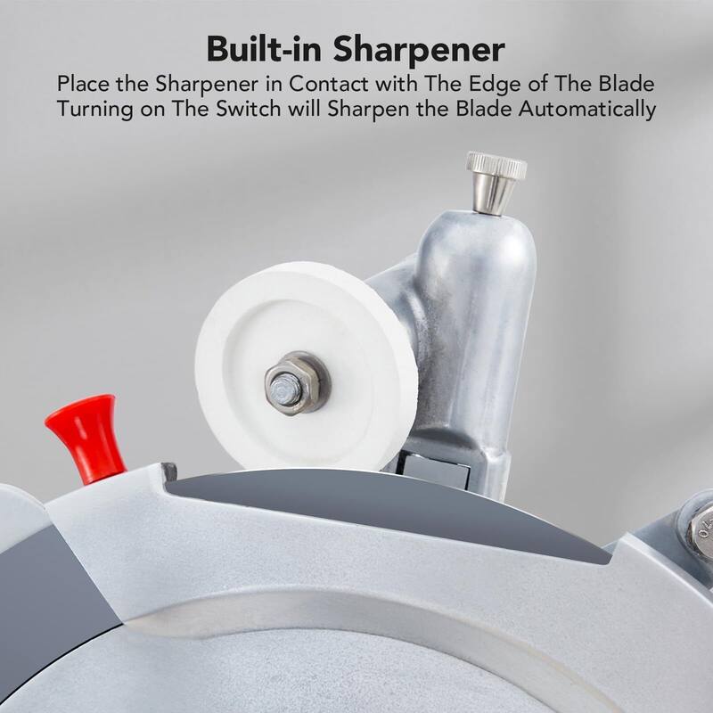 Automatic Meat Slicer, 550W Meat Slicer Commercial with 12" Carbon